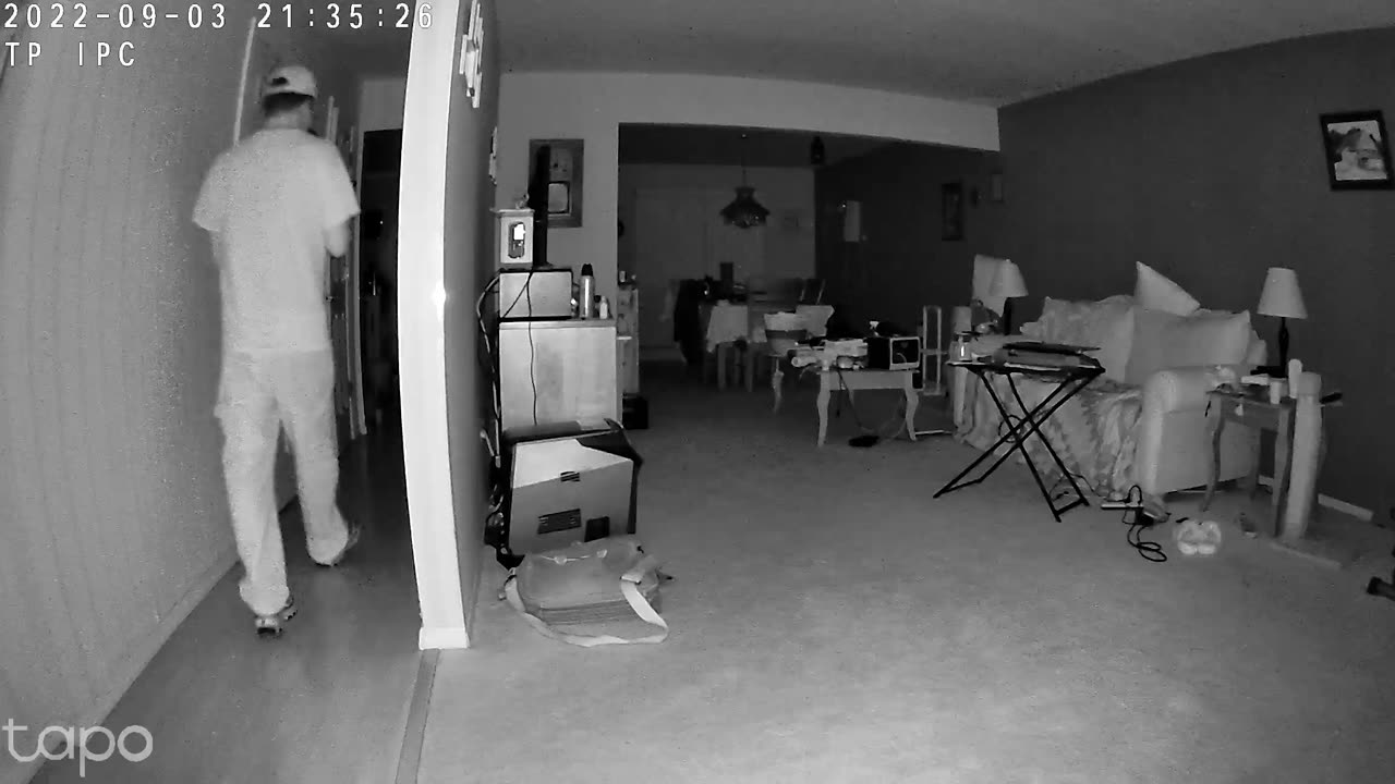 TP-Link Tapo Indoor Security Camera (C110) Raw footage