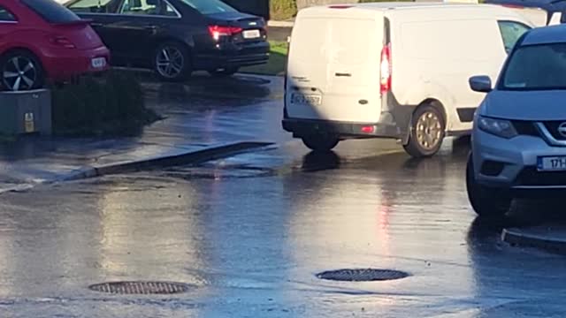 Guy Tries Getting to Work After Storm Creates Icy Parking Lot