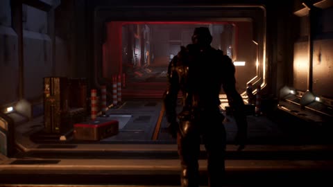 Unreal Engine 5 - Short walk down a Sci-Fi Corridor
