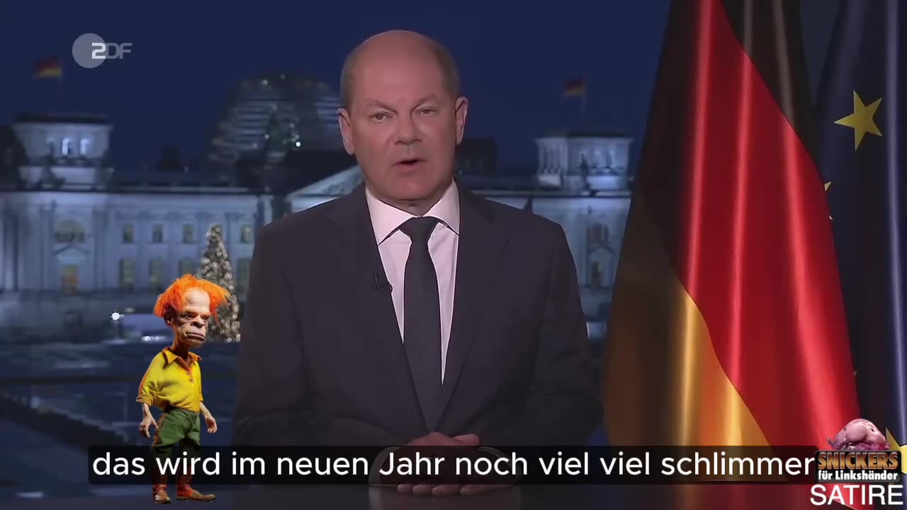 Scholz vs. PumuKinski - Neujahrsansprache