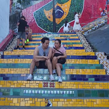 Brazil Rio De Janeiro Lapa Stairs