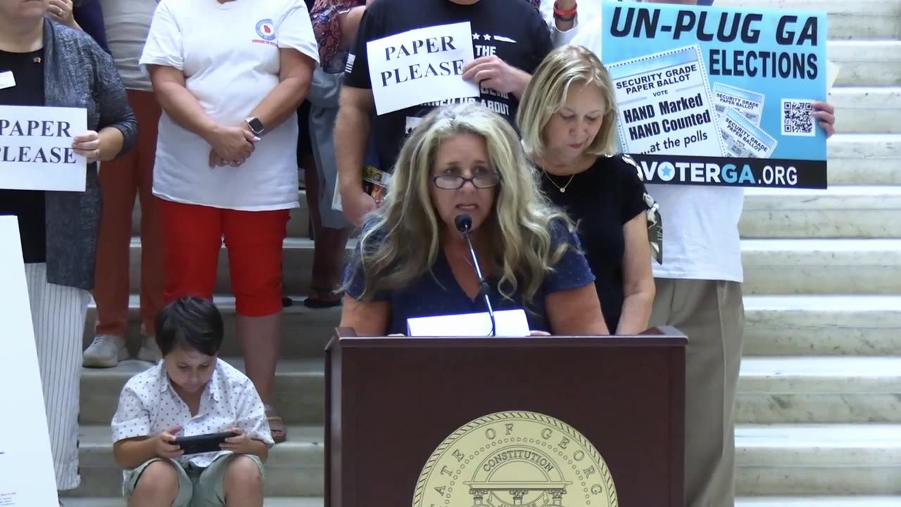 Beth Mercure - Truthseeker President - Speaks at Georgia State Capitol