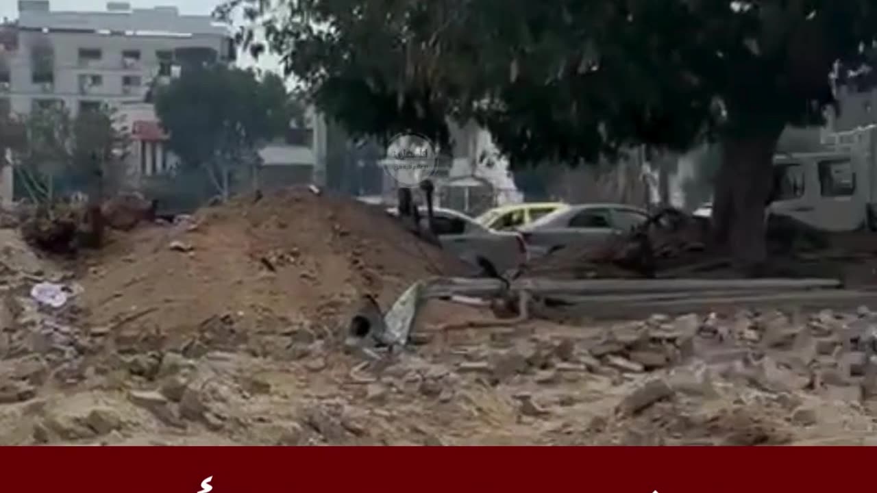 Palestinians gather water in Gaza