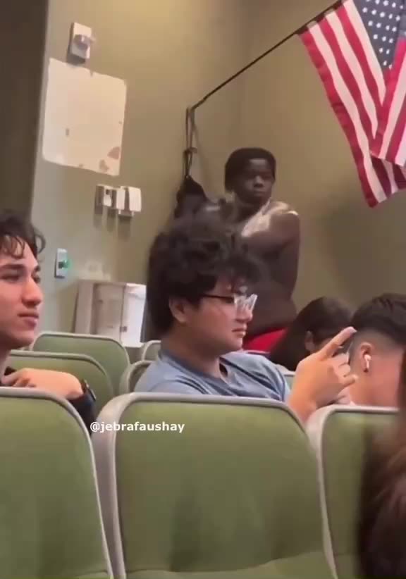 Man walks into Florida Atlantic University and begins to Shower