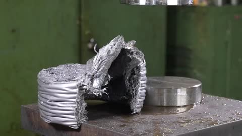 What Is The Best Way To Reinforce Soda Bottles_ Hydraulic Press Test!