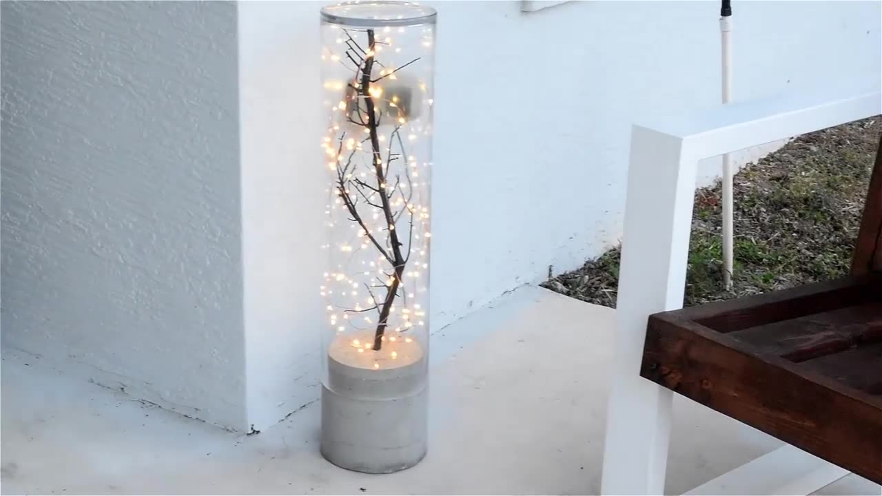 DIY Concrete Lamp_