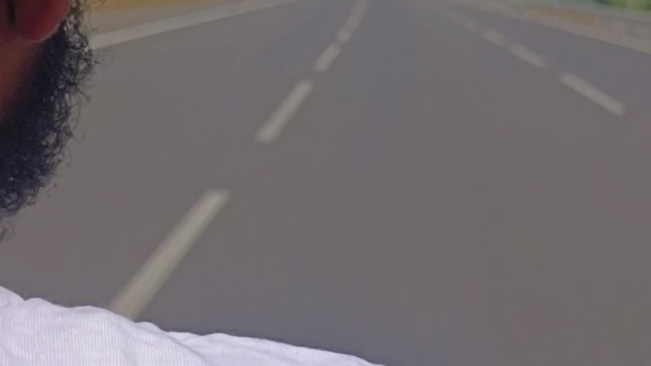 Bike driving in the road