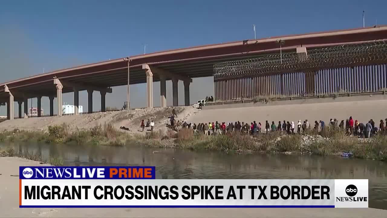 MIGRANT CROSSINGS SPIKE AT TX BORDER