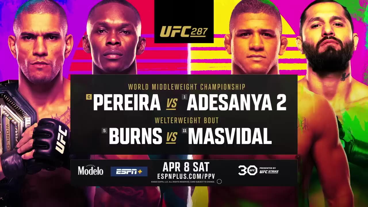 Watch Hilarious Match UFC 287: Pereira vs Adesanya 2 - The Heat Is On | Official Trailer | April 8