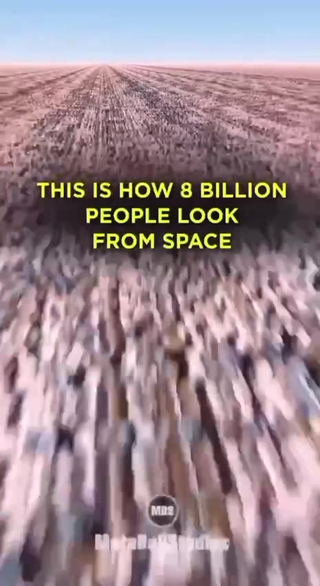 This is How 8 billion people look from space - Overpopulation Myth