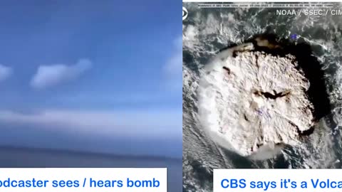 Podcaster sees / hears a Bomb! 🔥🔥 Fake News reports it as a Volcano!! 😱