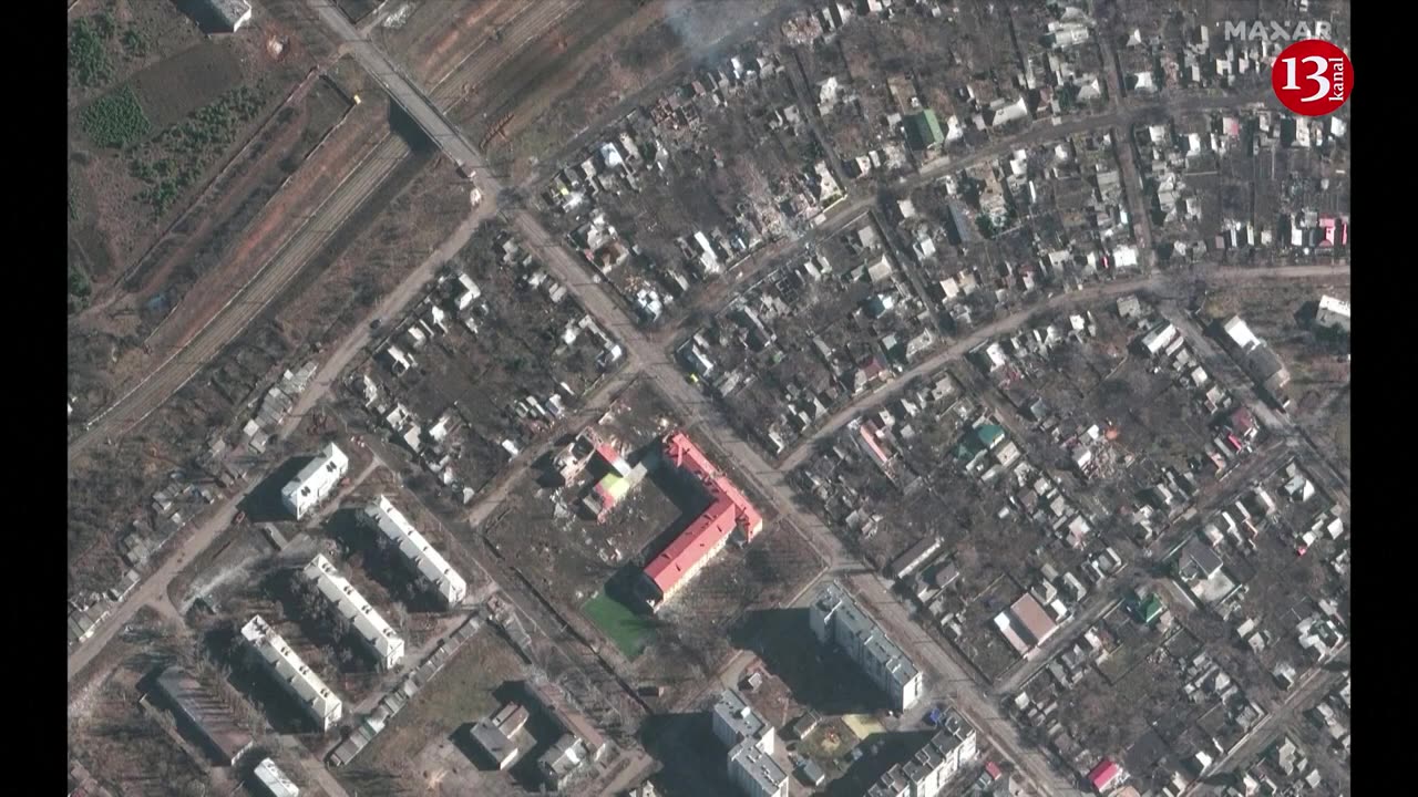 Sattellite images show destruction in Bakhmut