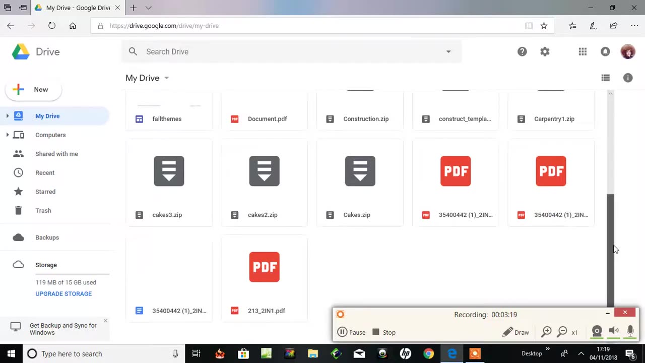 Convert to PDF free and upload onto Google Drive