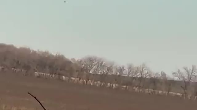 A Russian Ka-52 attack helicopter was reportedly shot down by the Ukrainian air defens