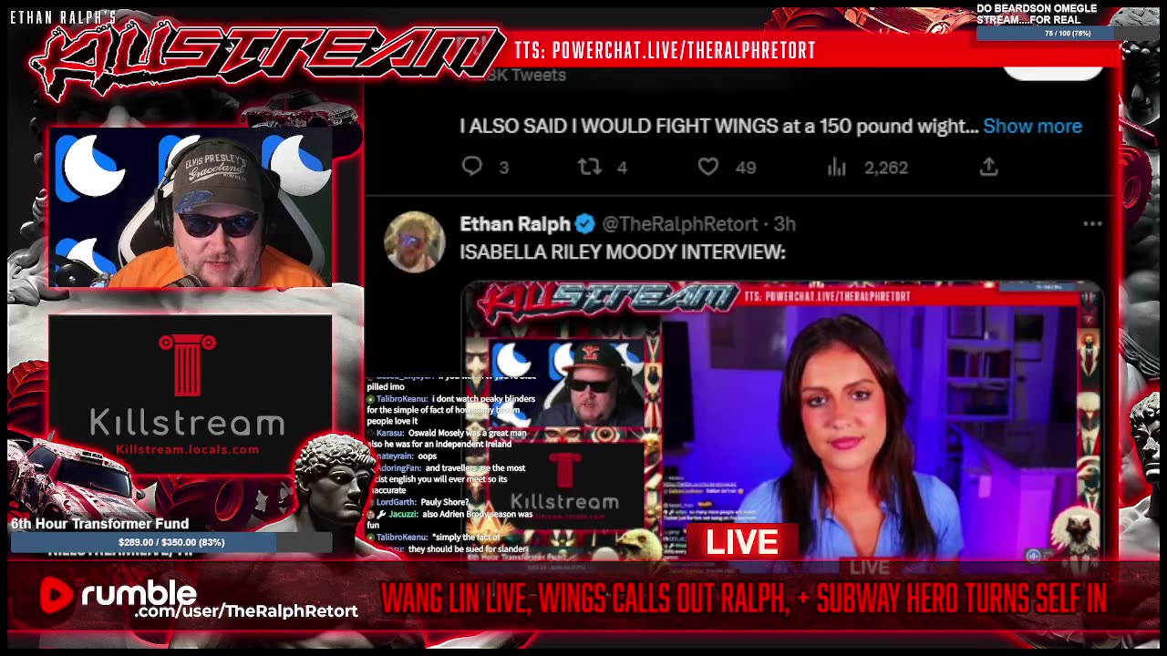 KILLSTREAM: WANG LIN LIVE, WINGS CALLS OUT RALPH, + SUBWAY HERO TURNS SELF IN