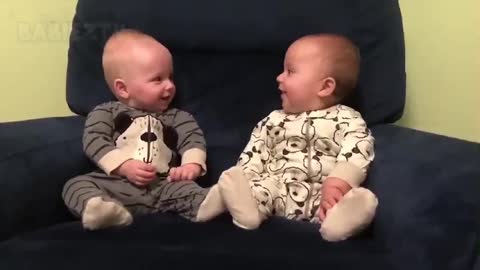 cute happy twin