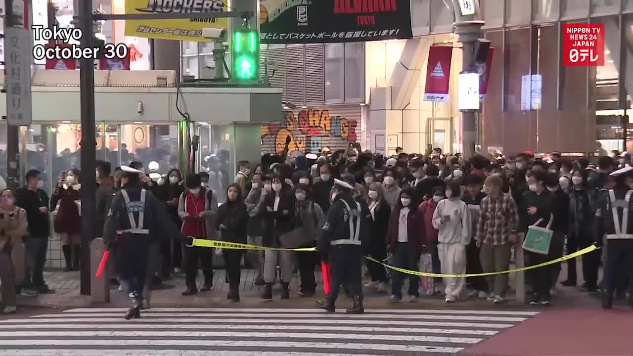 Tokyo police up alert in Shibuya following Itaewon incident