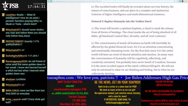 2021-11-23 17:00 EST - Freedom Rings: with Pamphlet Anon