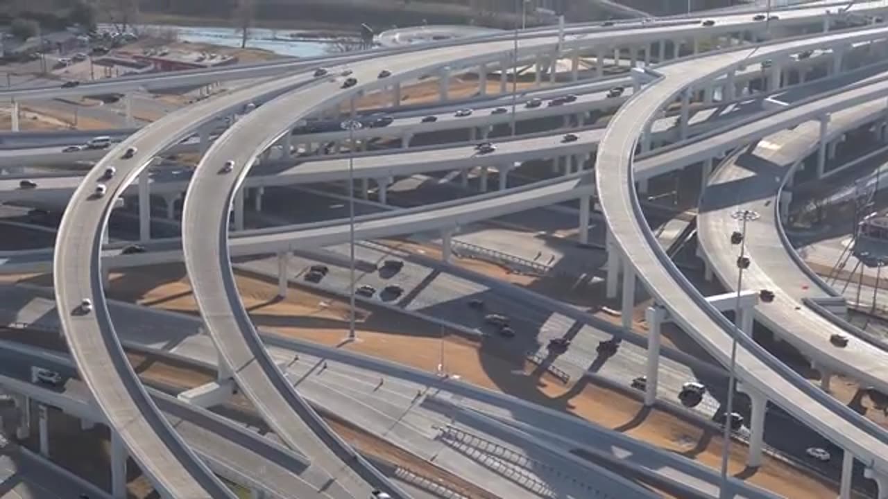 Drone view of flyover