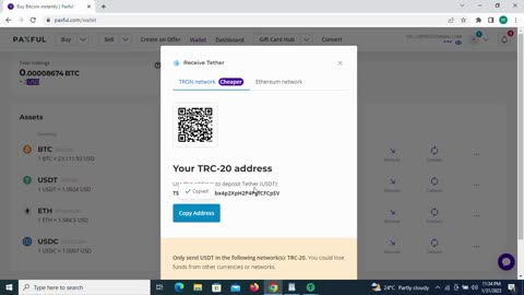 How to send Fake USDT to any wallet- Paxful Wallet Illustration