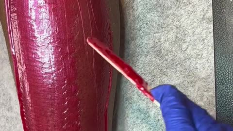 Toni's Leg Waxing Adventure with Sexy Smooth Cherry Desire Hard Wax!