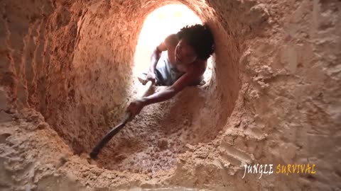 Building The Most Mysterous Deep Hole Underground Swimming Pool