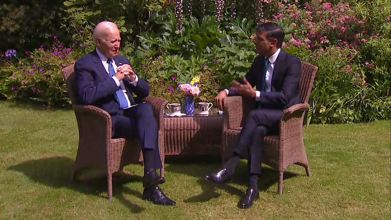 Biden meets with UK Prime Minister Sunak ahead of NATO summit