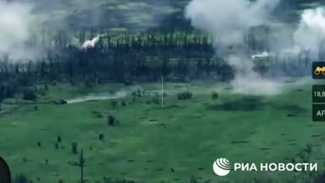 Russian artillery grinds...