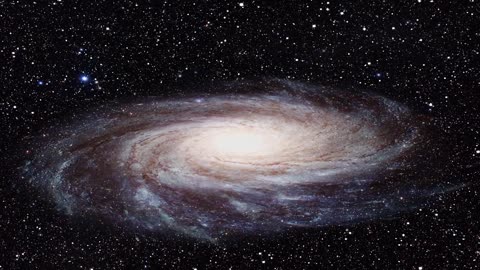 Galaxy Spinning in Space|Zooming in