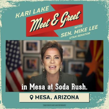 Join Kari and Senator Mike Lee at SodaRush on June 28th!