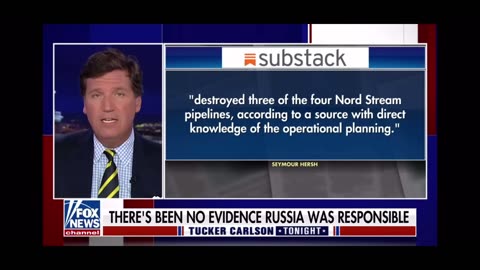 Tucker Carlson on the Nord Stream Blow up conspiracy