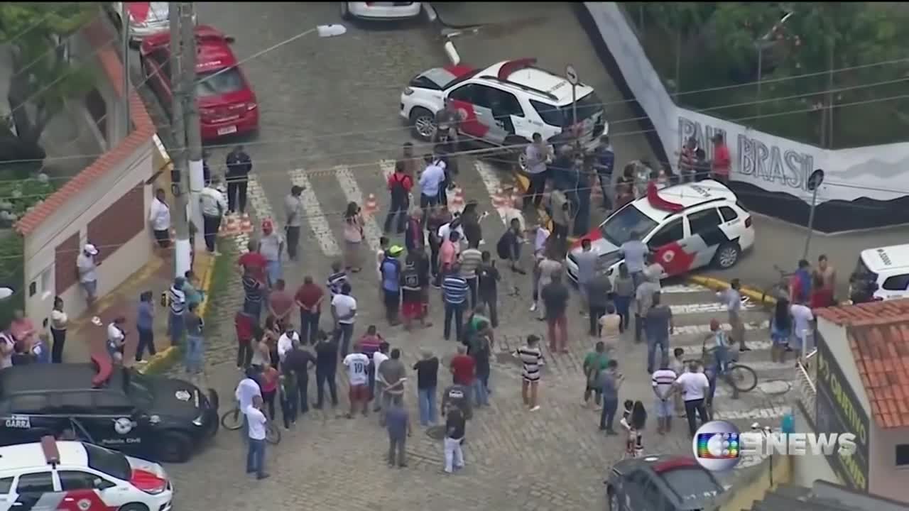 10 killed in brutal Brazil school shooting | Nine News Australia