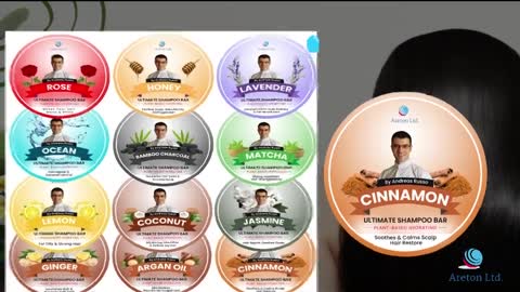 Areton Shampoo Bars with Conditioner for Dry Hair, Itchy, Anti Dandruff Shampoo bars