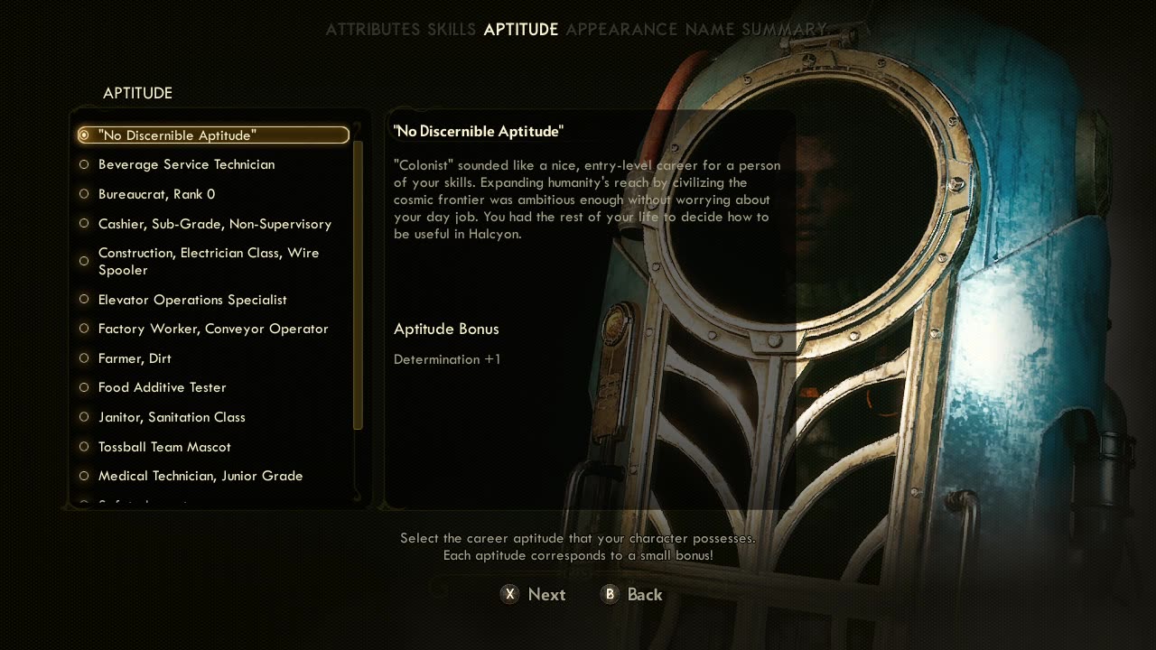 Outerworlds First Impression: Character Creation Sim