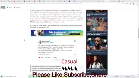 Francis Ngannou, Dana comments