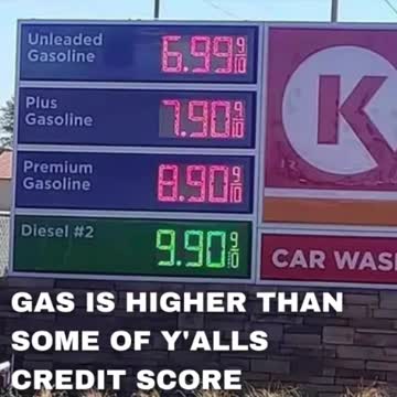 Gas prices are high