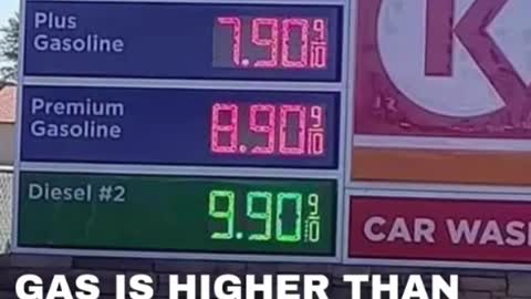 Gas prices are high