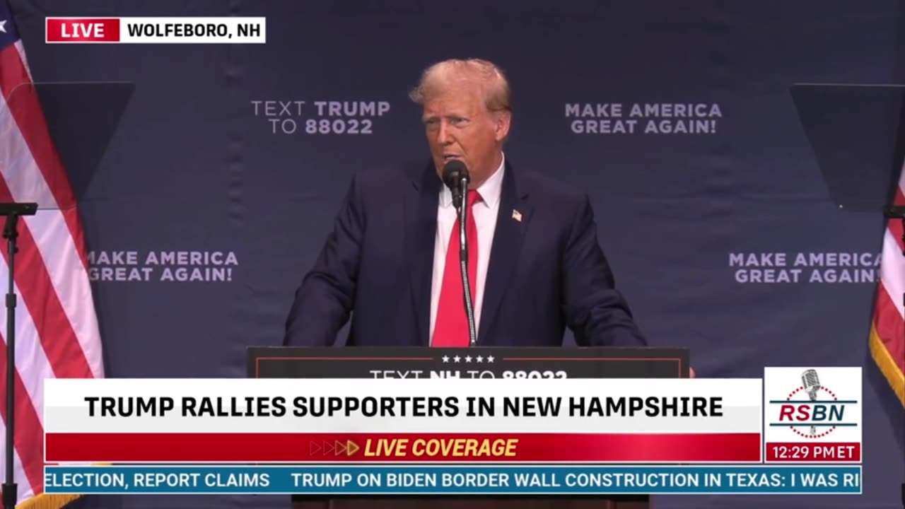 President Trump Delivers Remarks in Wolfeboro, NH - 10_9_23