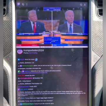 chat GPT to a visual AI and it’s got AI Donald Trump and Joe Biden debating non stop,