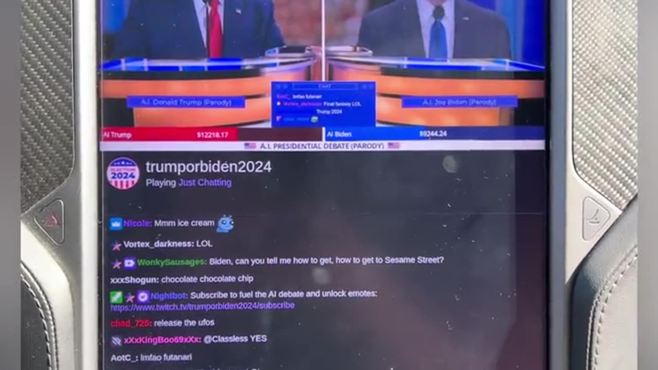 chat GPT to a visual AI and it’s got AI Donald Trump and Joe Biden debating non stop,