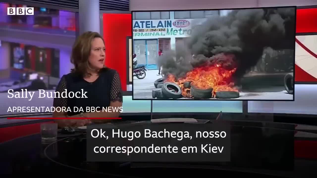 Ataque a Kiev surpreende jornalista brasileiro da BBC ao vivo