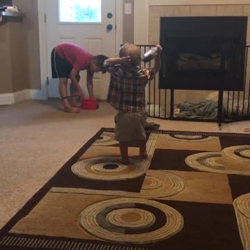 Baby attack on brother