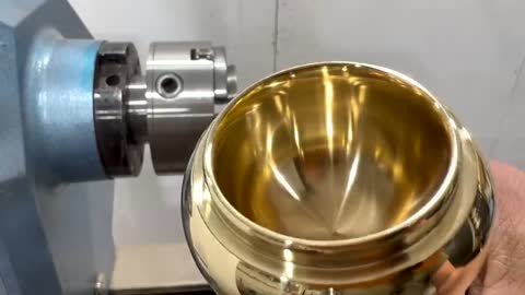 Woodturning - I Turned Solid Brass On A Wood Lathe !!8