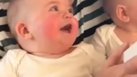 funny baby laughing