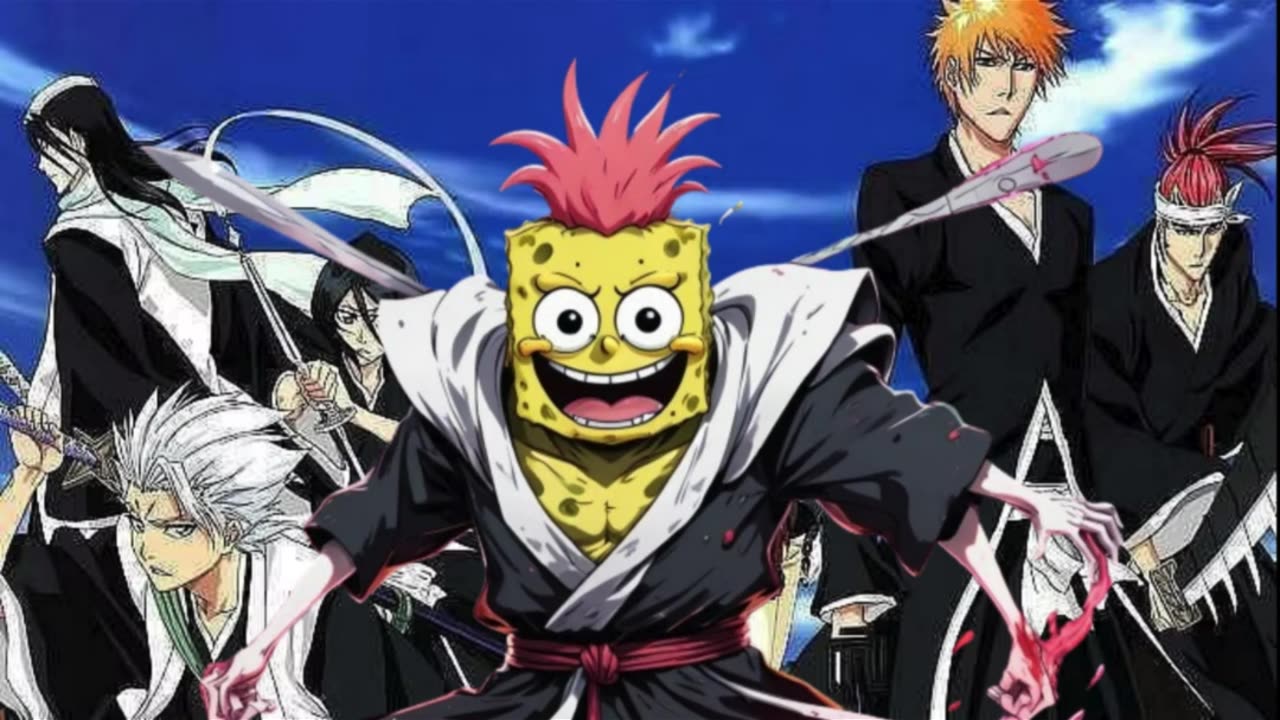 [SpongeBob sings/AI Cover] Bleach Opening 7 Asian Kung Fu Generation - After Dark