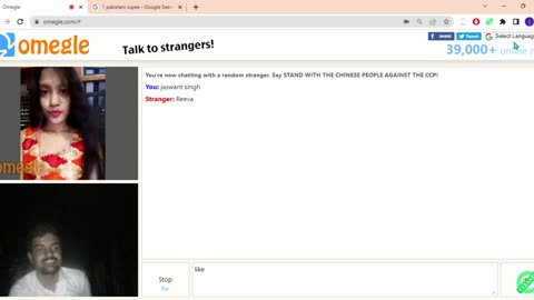 omegle girl chet