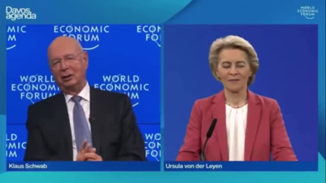 Klaus Schwab tells head of EU how controll the world like pawns: Davos 2022