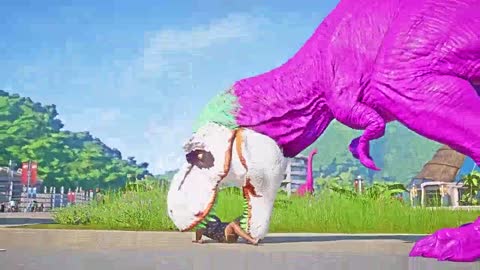Spiderman, Batman, Joker, Hulk, Flash, Brachiosaurus Color Pack Dinosaurs Fighting Jurassic World