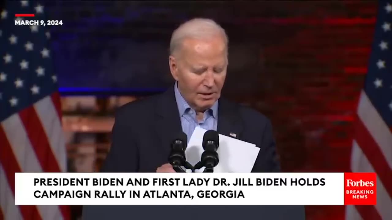 Heckler Calls Biden 'Genocide Joe' At Atlanta, Georgia RallyThen The President Responds