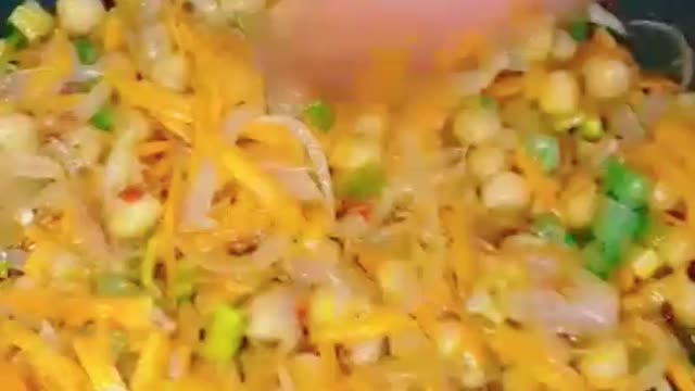 chickpeas with carrot recipe | Easy breakfast recipes